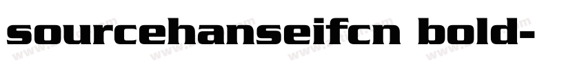 sourcehanseifcn bold字体转换